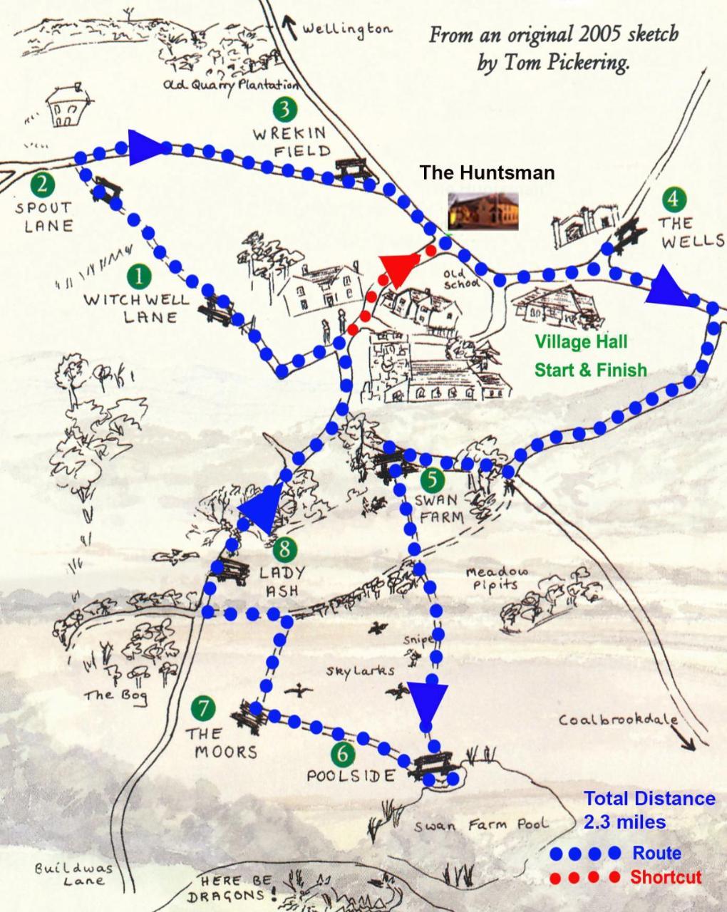 The Huntsman Of Little Wenlock Hotel Телфорд Екстериор снимка